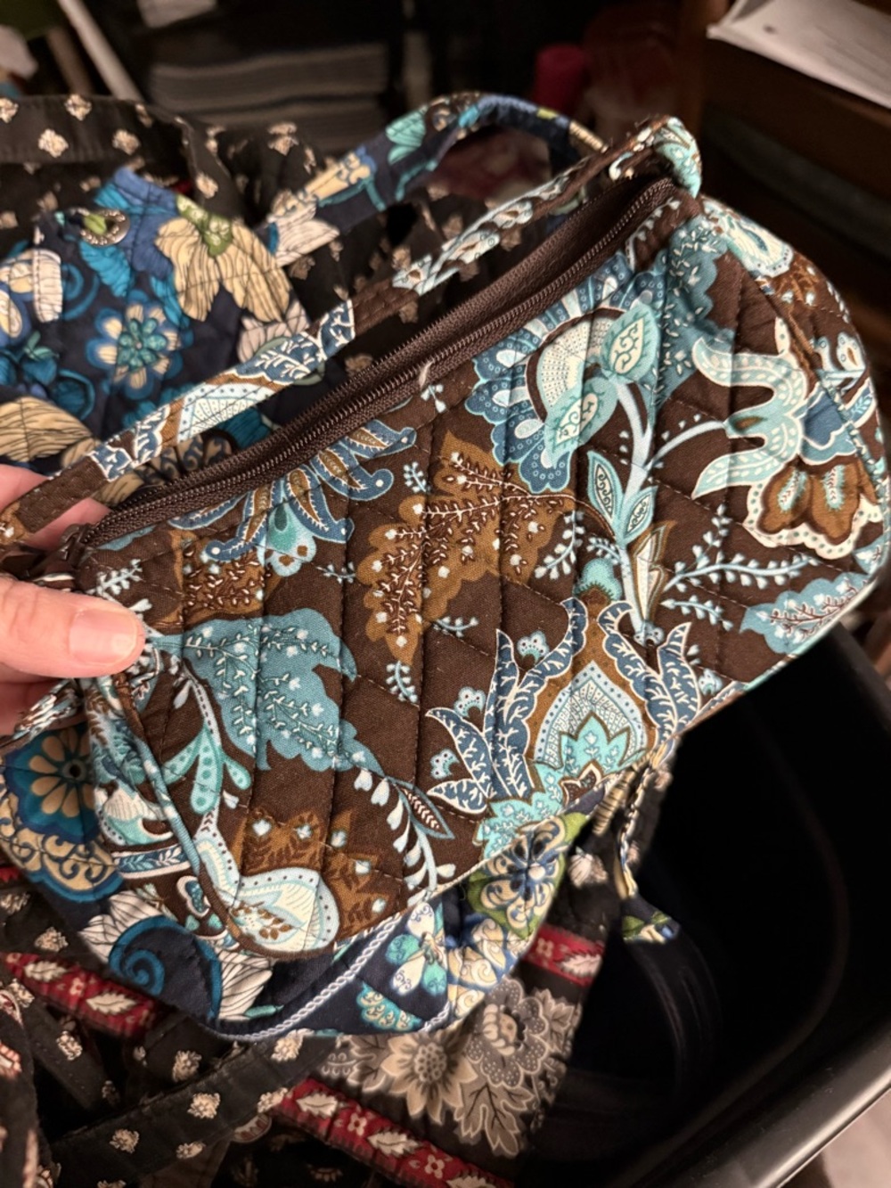 Vera Bradley Java Blue Sling Purse